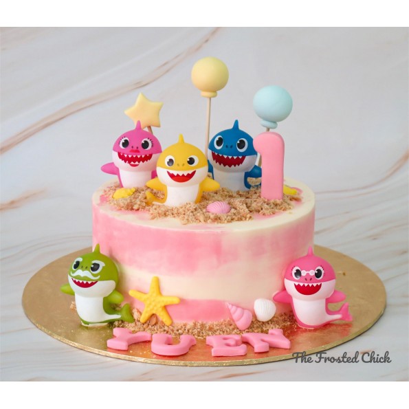 √70以上 baby shark cake for girl 143963-Baby shark cake topper girl